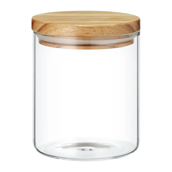 Stiklainis su mediniu dangčiu AMBITION, 1000 ml