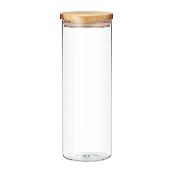 Stiklainis su mediniu dangčiu AMBITION, 1800 ml