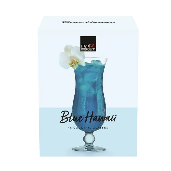 Stiklinės RL Blue Hawaii 440ml 4vnt