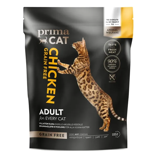 Suaugusioms Katėms PrimaCat Be grūdų Vištiena,400g