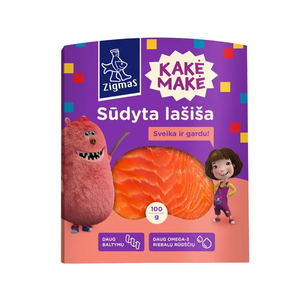 Sūdyta atlantinių lašišų filė ZIGMAS KAKĖ MAKĖ, 100 g