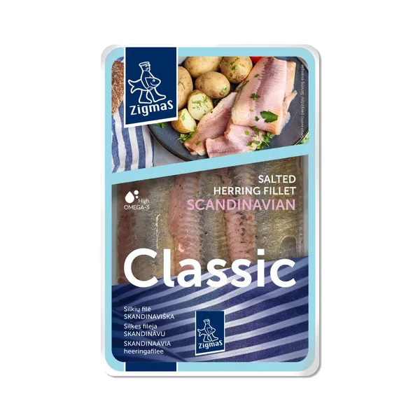 Siļķes fileja Zigmas sāl.,eļļā 240g/192g