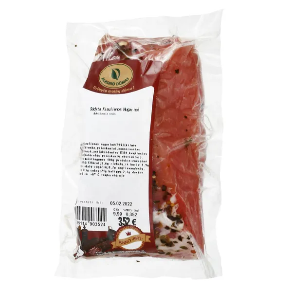 Sūdyta kiaulienos nugarinė ALKSNIO DŪMAS, a. r., 1 kg