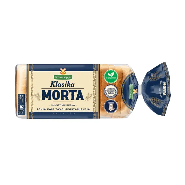 Sumuštinių duona MORTA KLASIKA, raikyta, 500 g