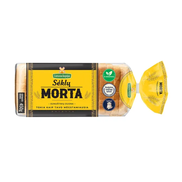 Sumuštinių duona MORTA SĖKLŲ, raikyta, 450 g