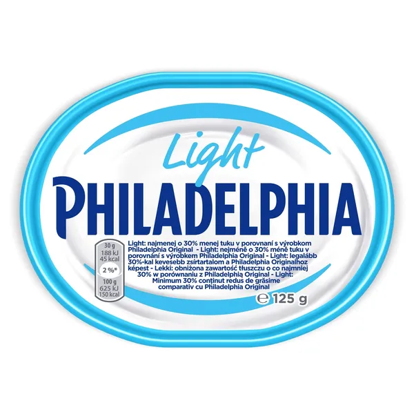 Šviežio sūrio gaminys PHILADELPHIA, light, 125g