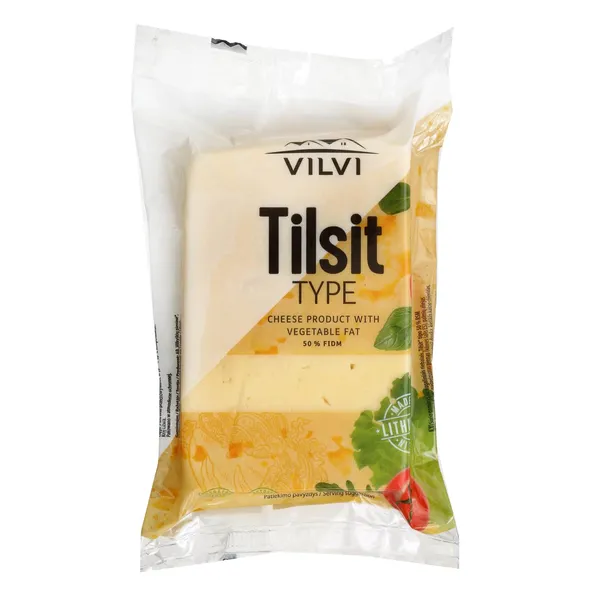 Sūrio gaminys su augaliniais riebalais TILSIT tipo 50% RSM, 240 g