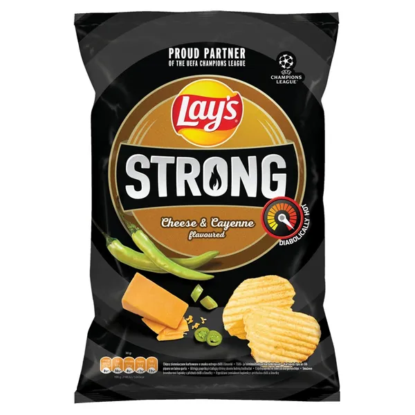Sūrio ir aitriųjų paprikų skonio bulvių traškučiai LAYS, 120 g
