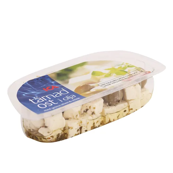 Siera kubiņi eļļā ICA ar olīvām 160/100g