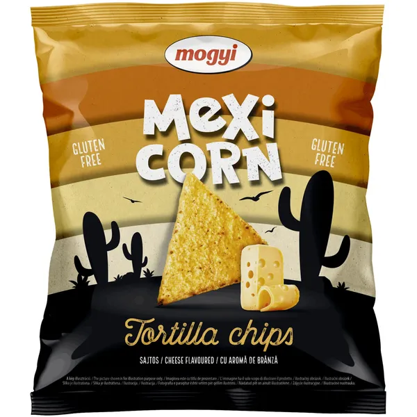 Sūrio skonio kukurūzų traškučiai MEXICORN TORTILLA CHIPS, 90 g