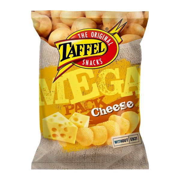 Sūrio skonio bulvių traškučiai TAFFEL Mega Pack, 250 g