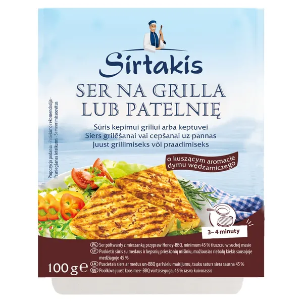 Sūris griliui SIRTAKIS BBQ, 36 % rieb., 100 g