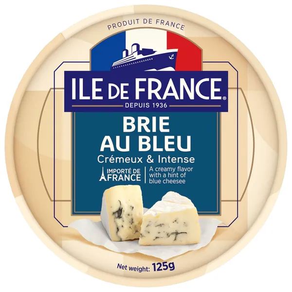 Sūris ILE DE FRANCE BRIE BLUE, 50% rieb., 125 g