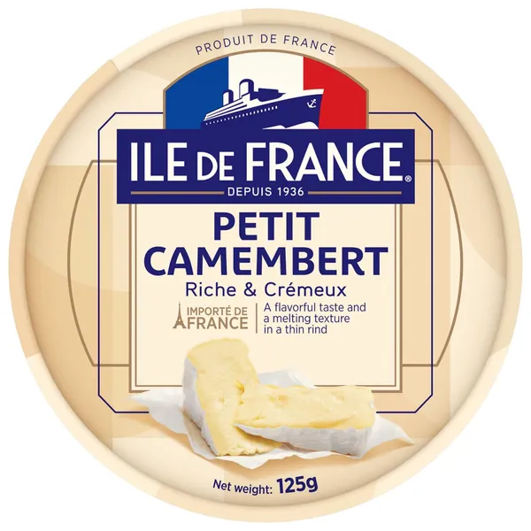 Sūris ILE DE FRANCE CAMEMBERT, 50% rieb., 125 g