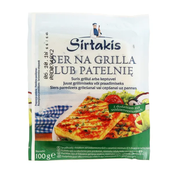 Siers grilēšanai Sirtakis ar garšaugiem 100g