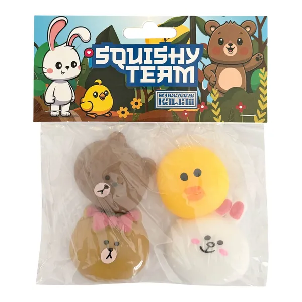 Sas. rotaļlieta Dzīvnieka seja 4gab 1/12