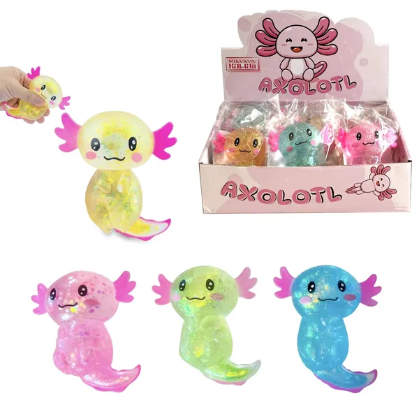 Saspiežama rotaļlieta Axolotl 6cm 1/12