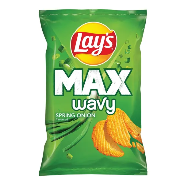 Svogūnų laiškų skonio banguoti bulvių traškučiai LAYS, 120 g