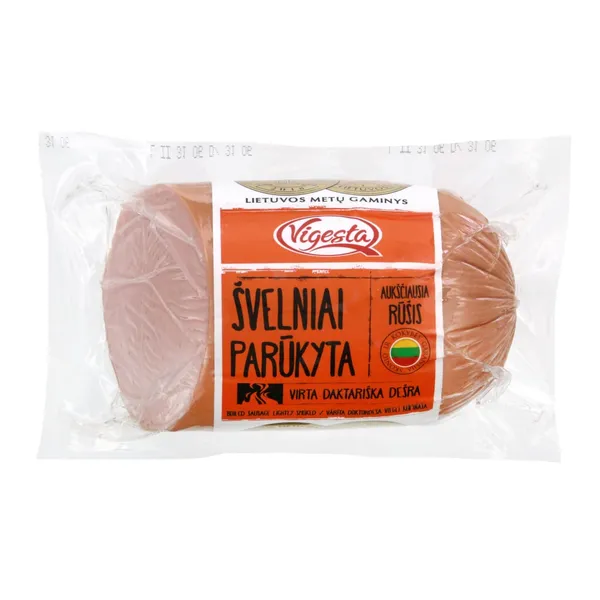 Švelniai parūkyta DAKTARIŠKA dešra VIGESTA, a.r., 550 g