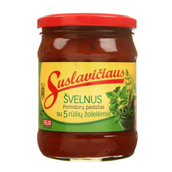 Švelnus SUSLAVIČIAUS pomidorų padažas, 500 g