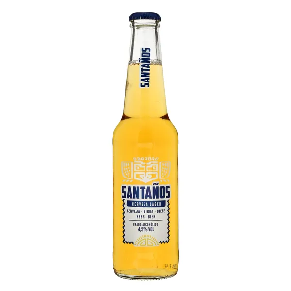 Šviesus alus SANTANOS LAGER BEER 4,5 %, 0,33 l butelis