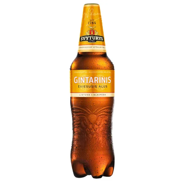 Šviesusis alus ŠVYTURIO GINTARINIS (4,6%), 1 l