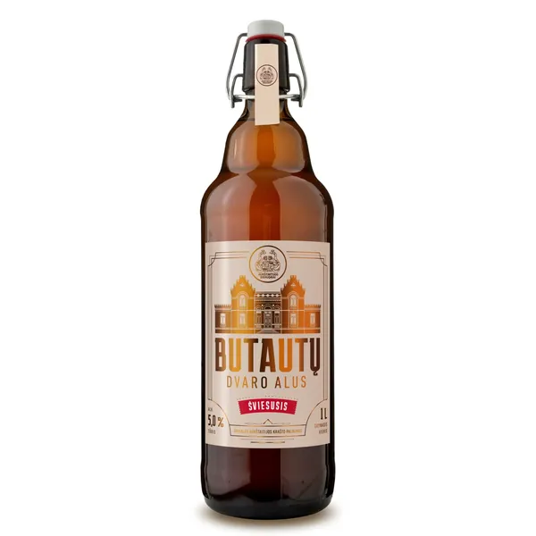 Šviesusis alus BŪTAUTŲ DVARO, 5 %, 1 l