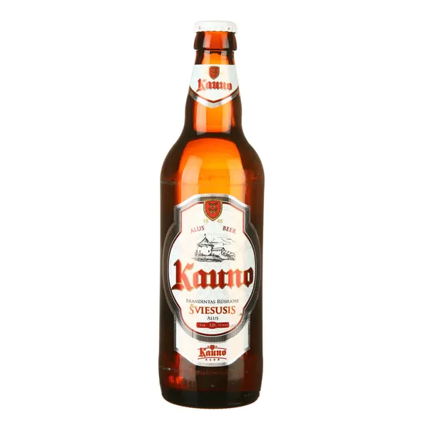Alus KAUNO, šviesusis, 5%, 0,5 l, butelis