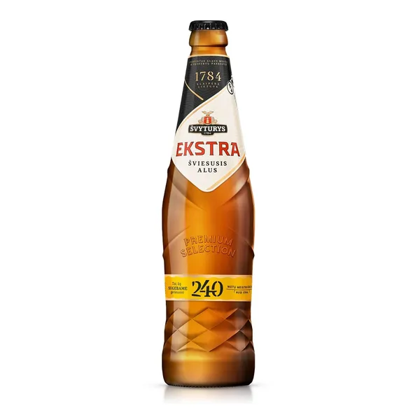 Šviesusis alus ŠVYTURYS EKSTRA (5,2%), 500 ml