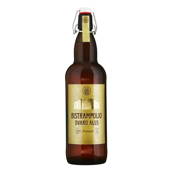 Šviesusis alus BISTRAMPOLIO DVARO (5%), 1 l