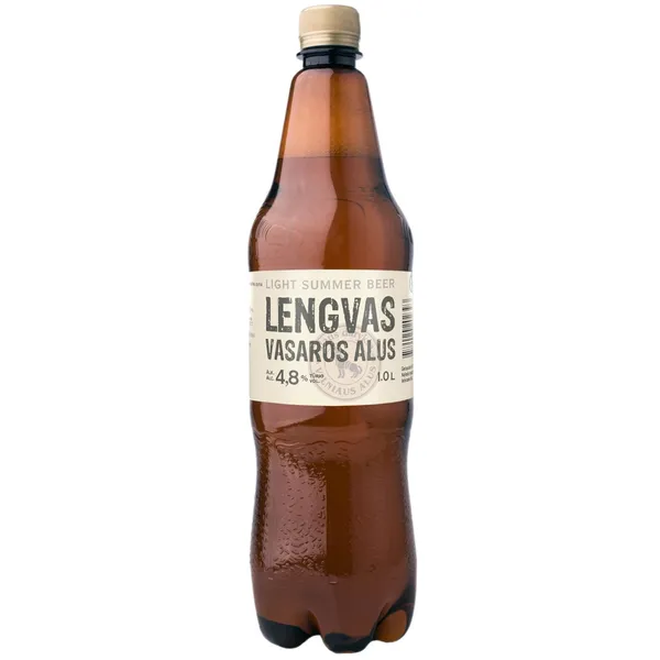 Šviesusis LENGVAS VASAROS ALUS, 4,8 %, 1 l