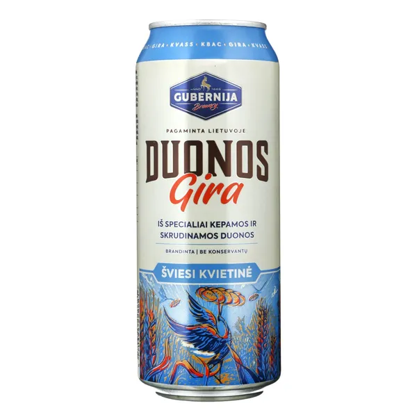 Gira GUBERNIJA, duonos, šviesi, kvietinė, 0,5l, skardinė