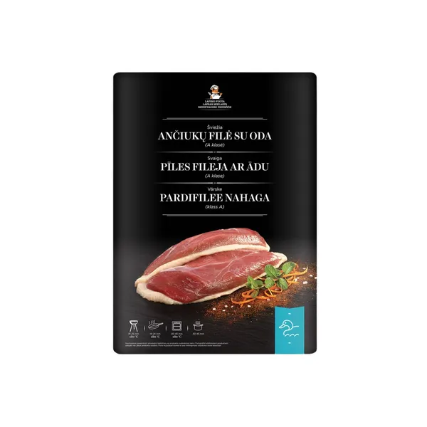 Šviežia ančiukų filė su oda LAPINO PUOTA, 1 kg
