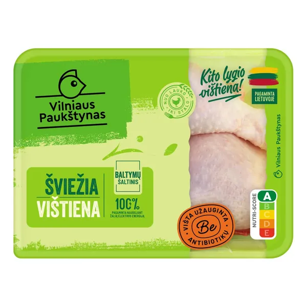 Švieži ketvirčiai be antibiotikų VILNIAUS PAUKŠTYNAS, A klasė, 1 kg