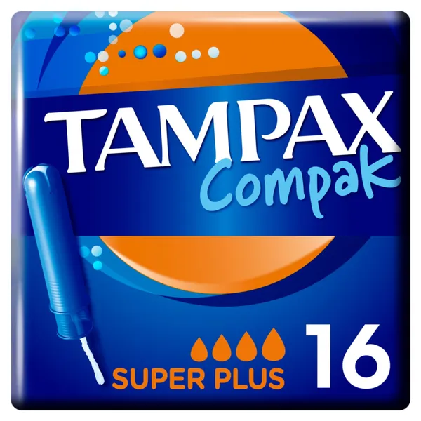 Tamponai TAMPAX COMPAK SUPER PLUS, 16 vnt.