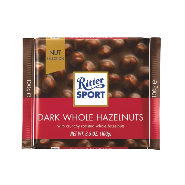 Melnā šokolāde Ritter Sport lazdu rieks. 100g