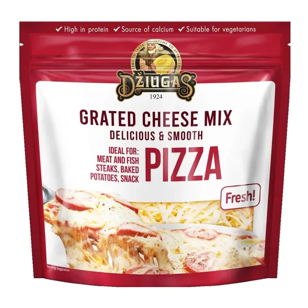 Rīvēta siera maisījums Džiugas picai 200g