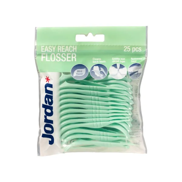 Tarpdančių siūlas JORDAN Easy Reach Flosser, 25 vnt.