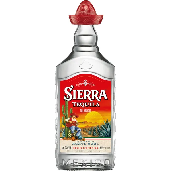 Tekila SIERRA TEQUILA BLANCO, 35 %, 0,5 l