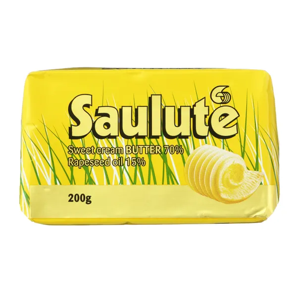 Tepiųjų riebalų mišinys SAULUTĖ, 72%, 200 g