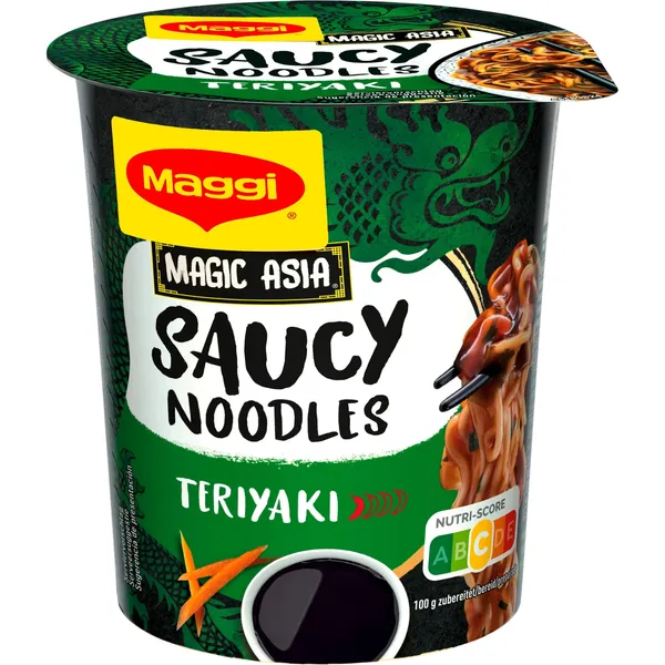 Teriyaki skonio greitai paruošiami makaronai su padažu MAGGI, 75 g