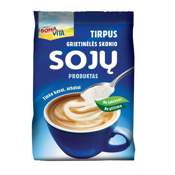 Tirpusis grietinėlės skonio sojų produktas BONA VITA, 150 g