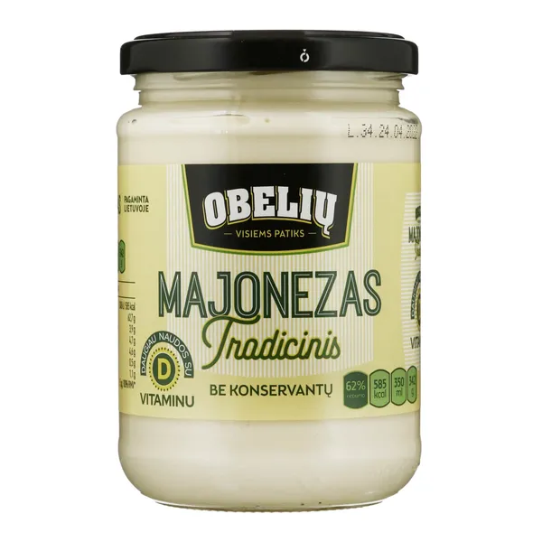 TRADICINIS OBELIŲ majonezas, 62 % rieb., 350 ml