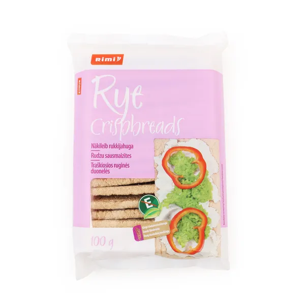 Traškiosios ruginės duonelės RIMI, 100 g