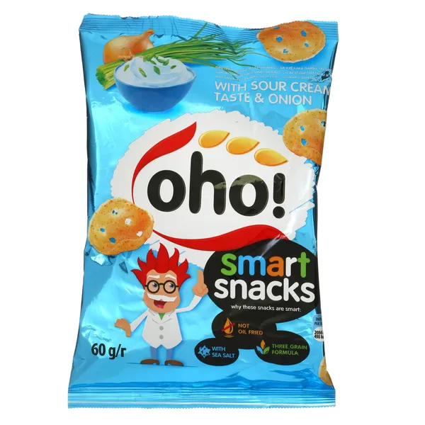 Traškučiai OHO! su grietine ir svogūnais, 60 g