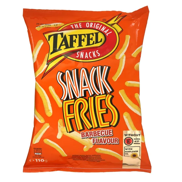 Traškučiai TAFFEL SNACK FRIES BARBECUE, 110 g
