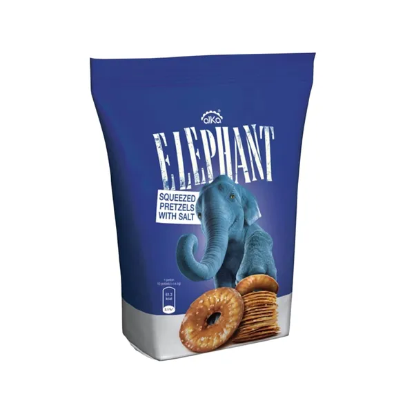 Traškūs krekeriai ELEPHANT su druska, 80 g