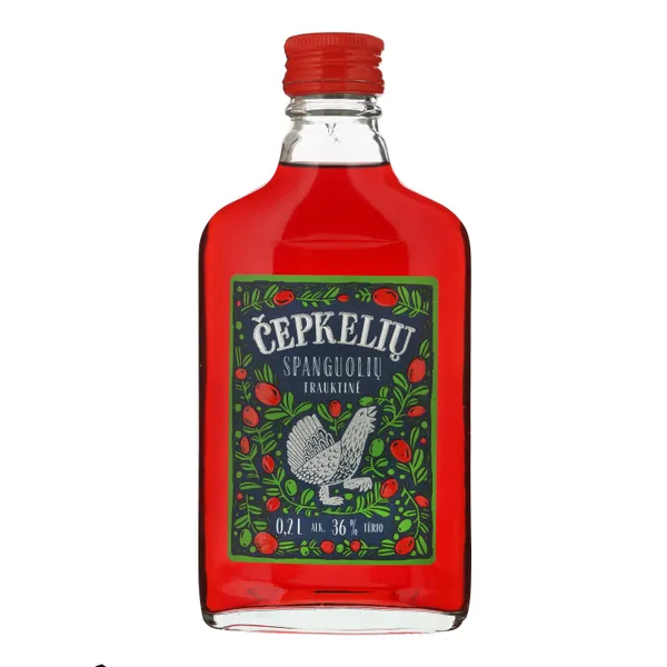Trauktinė su spanguolių sultimis ČEPKELIŲ, 36%, 0,2l