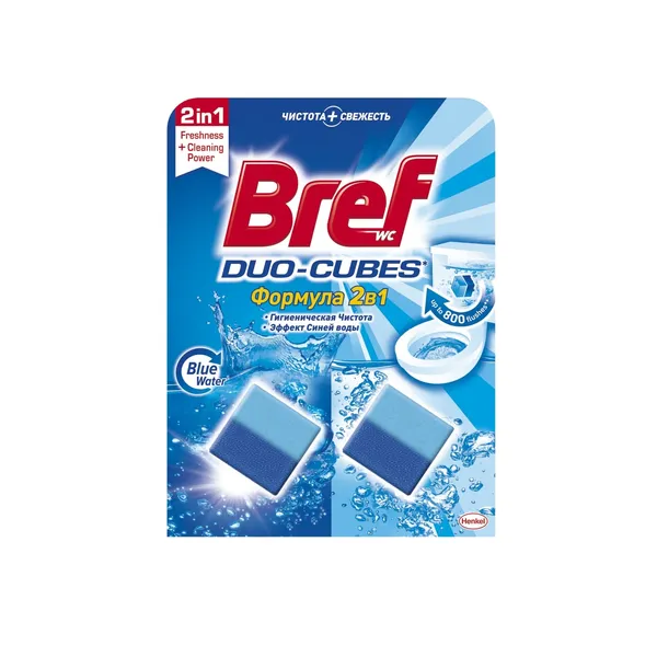 Tualeto valomieji kubeliai BREF DUO-CUBES, 2 x 50 g