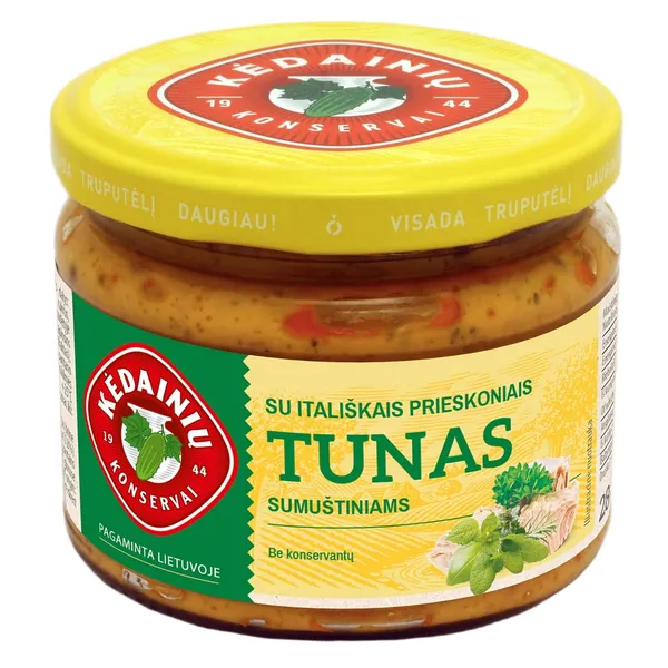 Tunas sumuštiniams su itališkais prieskoniais KĖDAINIŲ KONSERVAI, 280 g
